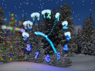 3D Christmas Clock Screensaver screenshot